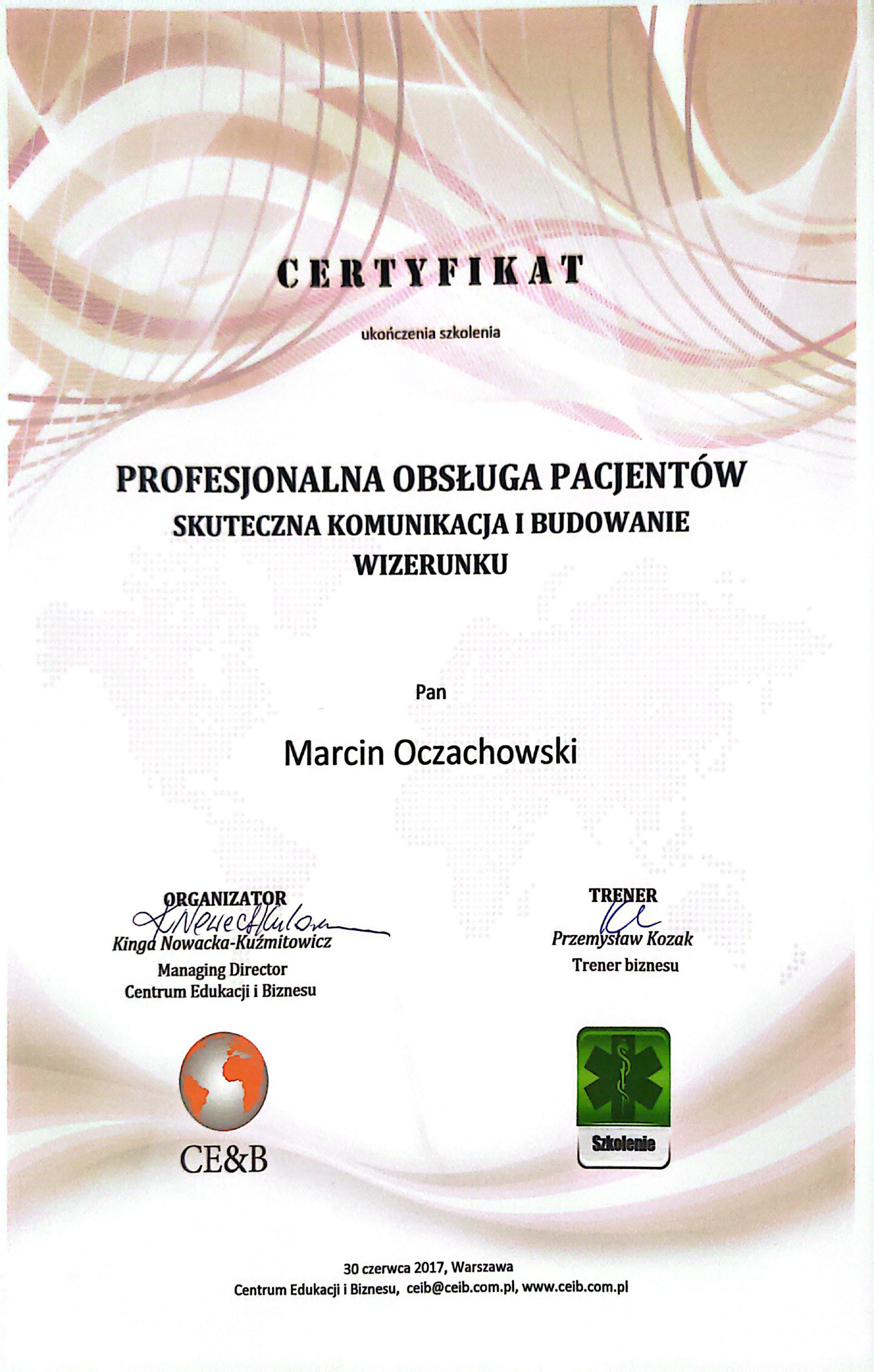 certyfikat biznesowy